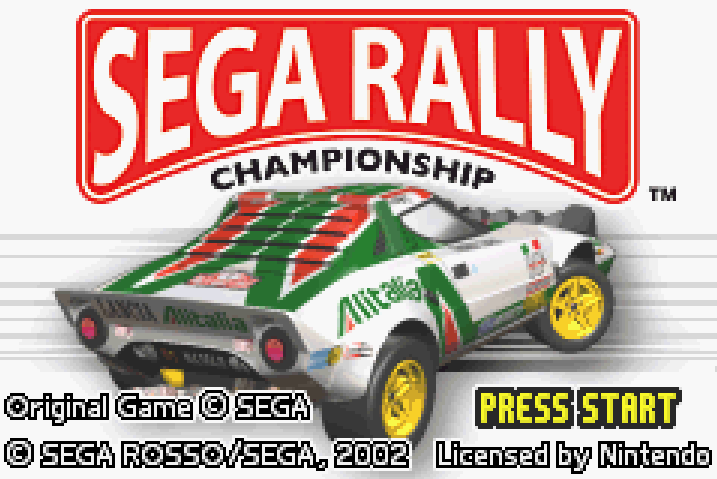 Sega Rally Championship Title Screen
